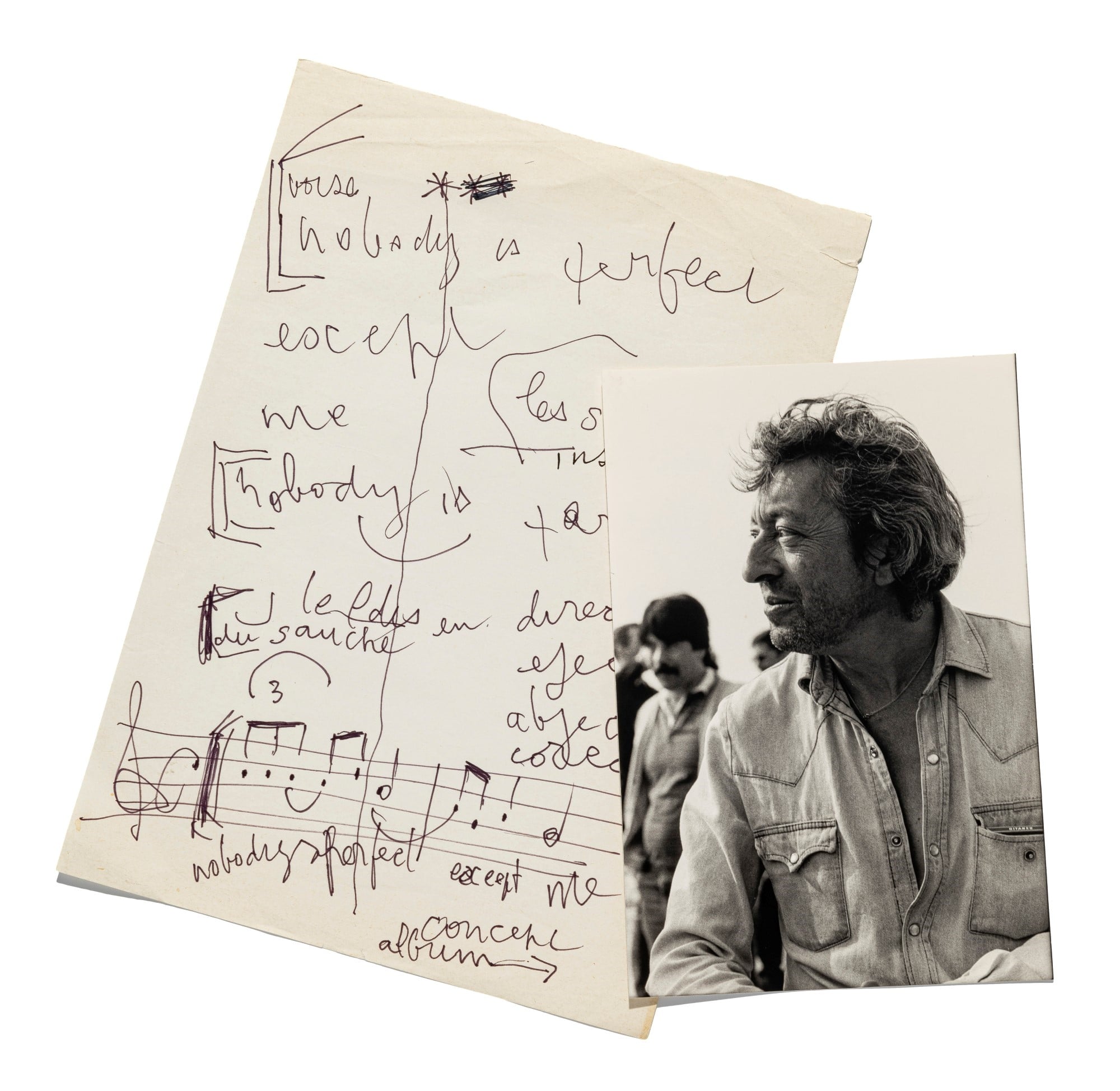 Un ensemble de lots ayant appartenu à Serge Gainsbourg mis en vente